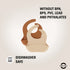 Mikk-Line Silicone Bibs (2 Pack) Tableware WhiteSwan/Brownsugar